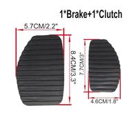CYBSFKJ Copripedali Freno e Frizione in Gomma for Xsara 1997 1998 1999 2000 2001 2002 2003 2004 2005, Accessori for Auto(1X Brake 1XClutch)