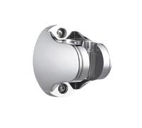 CYBSFKJ Supporto for doccia elettrolitico argento, volantino di doppia dimensione e supporto for doccia a forma di lingotto, adatto for il bagno sanitario di casa(Ingot shape)