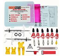 CYCEARTH Kit di spurgo olio per freni bicicletta per Avid Sram Code5 Code R Juicy Ultimate Elixir Formula Hayes Bngal Hope, attrezzi a disco idraulico (kit A)