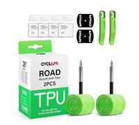 CYCLAMI 2 Pezzi Camera d'aria Bici Carretera/Gravel in TPU Gravel 700C x 32"-47",MTB da 29" Compatibile con Bici de Carretera 700 x 18/23/25/28/30/32c (Include 2 Leve per Pneumatici)