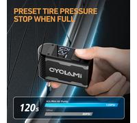 CYCLAMI A2S 120 PSI Mini Pompa Elettrica Bicicletta Portatile Cordless Gonfiatore Presta Valvola Schrader FV AV Ciclismo MTB Bici Da Strada