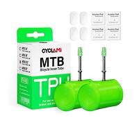 CYCLAMI Camera d aria mtb,2PCS Ultralight TPU Camera d'aria per bici MTB Bicicletta 26 "/27.5"/29" X 1.9-2.5 Lunghezza valvola francese 45mm per Mountain Bike