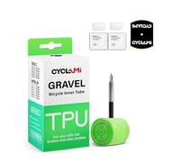 CYCLAMI Camera d'aria TPU Bici da Corsa Gravel,1/2 PCS Ultraleggera 46g - Compatibile con Camera d'aria Gravel 700x32/35/37/40/47C-622 MTB29‘’ Valvola Presta 45/65mm (1PC- Val:45mm)