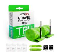 CYCLAMI Camera d'aria TPU Bici da Corsa Gravel,1/2 PCS Ultraleggera 46g - Compatibile con Camera d'aria Gravel 700x32/35/37/40/47C-622 MTB29‘’ Valvola Presta 45/65mm (2PCS- Val:65mm)