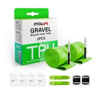 CYCLAMI Camera d'aria TPU Bici da Corsa Gravel,1/2 PCS Ultraleggera 46g - Compatibile con Camera d'aria Gravel 700x32/35/37/40/47C-622 MTB29‘’ Valvola Presta 45/65mm (2PCS- Val:45mm)