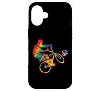 Cycle ball Tie Dye Rainbow Kids Boys Teenage Men Girls Cool Custodia per iPhone 16