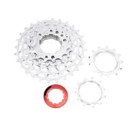Cycle Cassette Flywheel Sostituzione ad alta precisione in acciaio e alluminio a 7 velocità a ruota a ruota libera a ruota libera per set di ingranaggi per biciclette e mozzi (Argento)