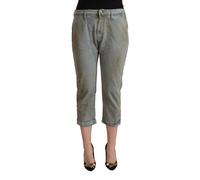CYCLE Gray 100% Cotton Mid Waist Skinny Cropped Pants - W31