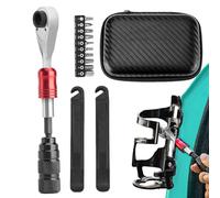 Cycle Ratchet - Chiave a 72 denti, Trapano Bits Set | Set di cacciaviti per slitta a guida piccola, attrezzi multifunzione da ciclismo in lega di alluminio con 10