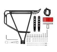 Cycle Rear Rack, Multipurpose Aluminum Alloy Rack, Black Cycle Luggage Carrier, Wear Resistant Bikes Rack, Strong Back Rack, Light Cycle Carrier, Versatile Accessories,