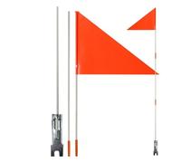 Cycle Safety Banner - Water-Resistant Parade Flag with Fiberglass Poles, Cart Marker | Bright Orange Mobile Flag For Promoting Biking, Outdoor Flag with Clip For Bicycles and Kayaks