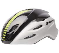 Cycles Hubert Helmet Aero-R (L=58/61), Casco Unisex-Adult, Bianco Opaco/Nero Lucido/Giallo Fluoro, L EU