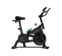 Cecotec Cyclette Indoor Compact con Volano d'Inerzia 10 Kg DrumFit Indoor 10000 Race, Display LCD, Supporto Dispositivi, Cardiofrequenzimetro, Resistenza a Frizione, Sella e Manubrio Regolabili