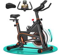 Cyclette da Casa, DMASUN Professionali Hanno Una Resistenza Magnetica più Forte, più Silenziosa, più Confortevole e Sicurezza Stabile, Capacità 160 kg（Include Coprisella ）