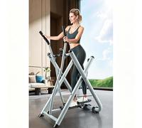 Cyclette ellittica pieghevole, doppia cyclette cardio trainer per casa palestra e ufficio, design compatto per cardio fitness e allenamento della forza