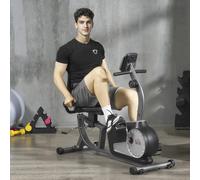 Cyclette magnetica ergometro reclinato HOMCOM con display LCD 8 livelli di resistenza