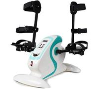 Cyclette Motorizzata con Supporto per Pedali, Protezione per Le Gambe, Cyclette Elettronica per Riabilitazione, Cyclette Portatile Staccabile con Monitor LCD, Resistenza Regolabile