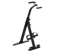 Cyclette per Riabilitazione Gambe e Braccia Design Pieghevole con Schermo LCD in Acciaio Nero