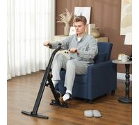 Cyclette per Riabilitazione Gambe e Braccia Pieghevole, Schermo LCD e Altezza Manubrio Regolabile, Nero