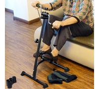 Cyclette pieghevole, cyclette a pedali per mani, braccia, gambe e ginocchia, pedaliera regolabile per anziani, terapia fisica, esercizi da seduti