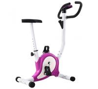 Cyclette VidaXL con nastro di resistenza viola