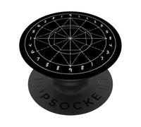 cyclic pattern of energy flow numerological Fibonacci circle PopSockets PopGrip Adesivo
