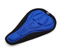 Cycling Bike Bicycle Soft Silicone Saddle Per Seat Cover Cushion Pad Black Blue