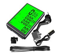 Cycling Computer, Wired Speedometer Tracker, Real Time Mountain Bike Odometer, Waterproof Multifunction Monitor for Exercise, Touring, Outdoors, Fitness, 3.07x2.01x0.71 Inches