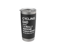 Cycling Dad Definition - Ciclista Ciclo Bicicletta Bici Bicchiere termico in acciaio inox doppia parete