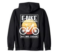 Cycling E-Bike Rider Electric Bicycle Lover Cyclist Felpa con Cappuccio