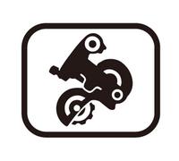 CYCLING_EQUIPMENT Portapoleo Esterno SGS RD-M8120, Adulti Unisex, Nero (Nero) Taglia Unica