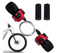 Cycling Gear Shifter, Bicycle Twist Shift Lever, 20x15x3cm/7.87x5.91x1.18 inches 21 Speed Handle Grip, Non-Slip Design Pair for Folding Bikes, Commuting, Urban Training, E-Bikes