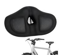 Cycling Saddle, Bike Seat, 12.6x7.48x4.72 Inches, Shock Absorbing Construction Waterproof Thick Padded Cushion Wide, Ergonomic Support for Outdoor, Commuting, Fitness, Travel, School and Riding