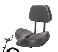 Cycling Seat with Backrest - Backrest Foam Cycling Seat | Impermeabile Saddle with Adjustable Backrests | Waterproof Seats Cushion | Riding Shock Absorbing Backrests Saddle