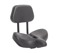 Cycling Seat With Backrest - PU Leather & High-Density Foam Padding, Bicycle Saddle, Shock Absorbing, Ergonomic Saddle | Comfort Support, Bike Seat, Back Support Touring Use Fit
