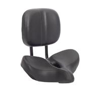 Cycling Seat With Backrest - PU Leather & High-Density Foam Padding, Bicycle Saddle, Shock Absorbing, Ergonomic Saddle | Comfort Support, Bike Seat, Back Support Touring Use Fit