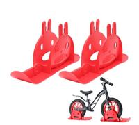 Cycling Snow Ski - 15.35 inches Stroller Sledge Board Set for Outdoor Riding, Non-Slip Replacement Parts with Stable Support, Ski Attachment for Toddler Walker Adventure Paths Mountain Park