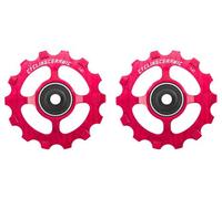 Cyclingceramic pignoni stretti 14t per deragliatore sram 12v rosso