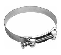 cyclingcolors 1 x exhaust clamp compatible with 240-252 mm lg 26 mm stainless steel A2 AISI304 pot muffler attachment pipe manifold junction motorcycle car moped scooter