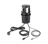 cyclingcolors 1 x presa da incasso rotonda pull-out 4 x 230 V 1 x RJ45 1 x USB A+C 1 x HDMI con cavo lunghezza 2 m ufficio casa ufficio ufficio casa ufficio nero