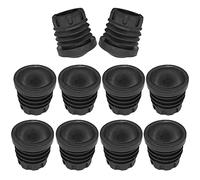 cyclingcolors 10 piedini per sedia rinforzati, antiscivolo, punta rotonda in gomma, 75 kg per piede, per tavolo, ufficio, protezione, sicurezza, scuola, tempo libero (Øext 27 mm)