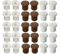 cyclingcolors 10x Ammortizzatore porta gommini gomma silicone 6mm mobili armadio Paracolpi bianco marrone trasparente (Bianco)