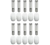 cyclingcolors 10x catenacci di chiusura, per barra profilata della serratura a spagnoletta, con filettatura M6, centrati sull'anta del mobile