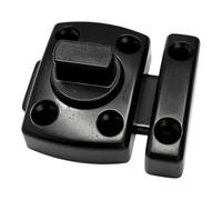 cyclingcolors 10x chiavistello per porta interna con viti modello piccolo 42 mm chiusura sicurezza in metallo bagno camera toilette mobile armadio credenza, nero