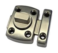 cyclingcolors 10x chiavistello per porta interna con viti modello piccolo 42 mm chiusura sicurezza in metallo bagno camera toilette mobile armadio credenza, argento