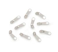 cyclingcolors 10x Cursore Cerniera Ricambio Kit di Riparazione per Cerniera Testa N°3 Cursori per Vestiti Borse Giacche Borse Valigie Jeans, crema