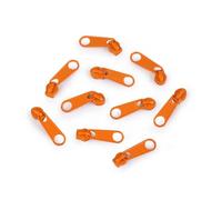 cyclingcolors 10x Cursore Cerniera Ricambio Kit di Riparazione per Cerniera Testa N°3 Cursori per Vestiti Borse Giacche Borse Valigie Jeans, arancione