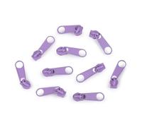 cyclingcolors 10x Cursore Cerniera Ricambio Kit di Riparazione per Cerniera Testa N°3 Cursori per Vestiti Borse Giacche Borse Valigie Jeans, lavanda viola