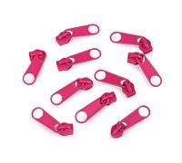 cyclingcolors 10x Cursore Cerniera Ricambio Kit di Riparazione per Cerniera Testa N°5 Cursori per Vestiti Borse Giacche Borse Valigie Jeans, rosa scuro