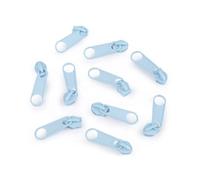 cyclingcolors 10x Cursore Cerniera Ricambio Kit di Riparazione per Cerniera Testa N°5 Cursori per Vestiti Borse Giacche Borse Valigie Jeans, blu ghiaccio